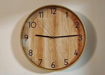 Wooden wall clock